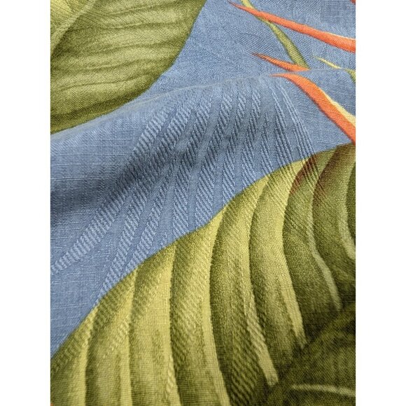 Vintage Tommy Bahama Button down Shirt Mens Large Silk Hawaiian signature print - Picture 8 of 16